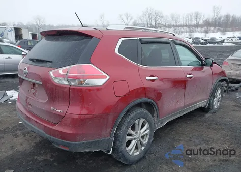 2016 Nissan Rogue Sv z USA, uszkodzony, nr VIN KNMAT2MV7GP632704